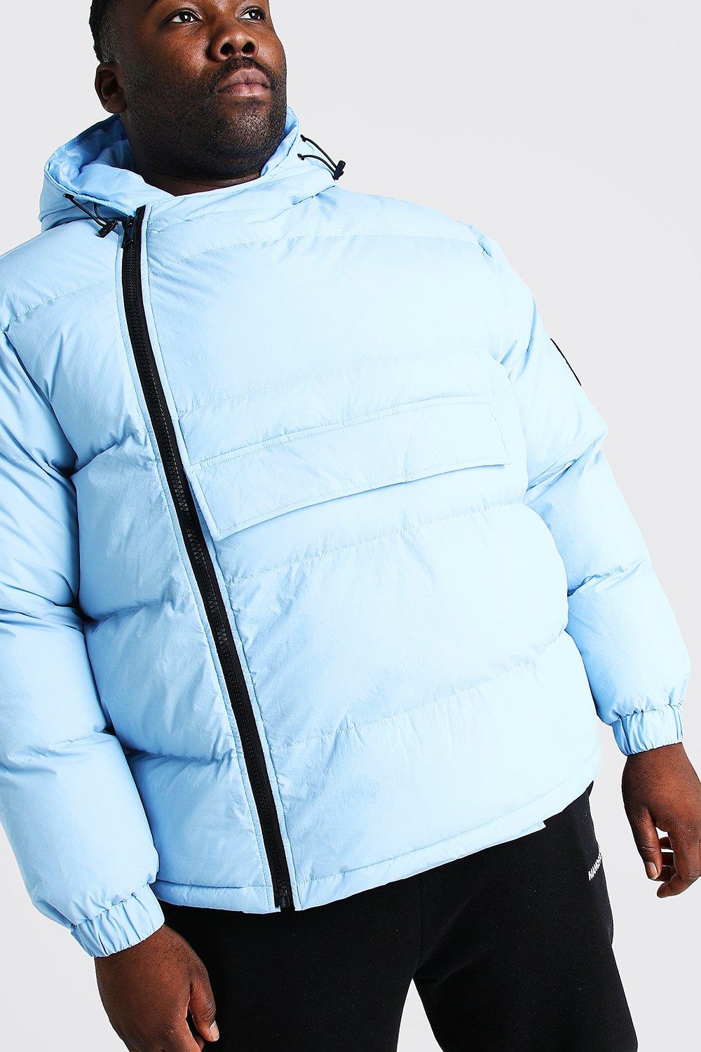 Puffer coat cheap with side zippers